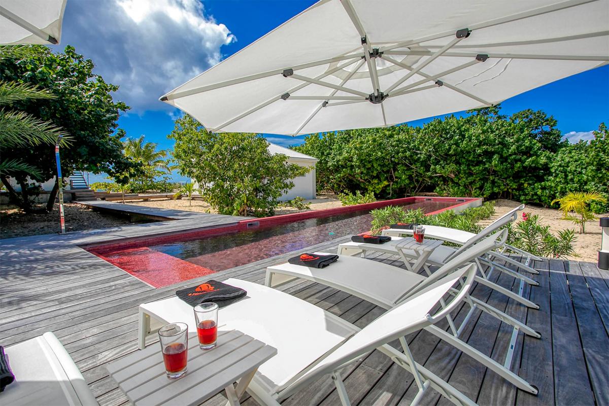 Villa rental St Martin - Deck